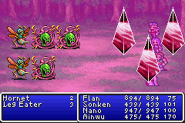 Sap cast on all enemies in Final Fantasy II (GBA).