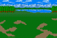 Battle background in Final Fantasy V (SNES).