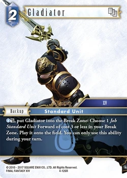 Gladiator [4-126R] Opus series card.