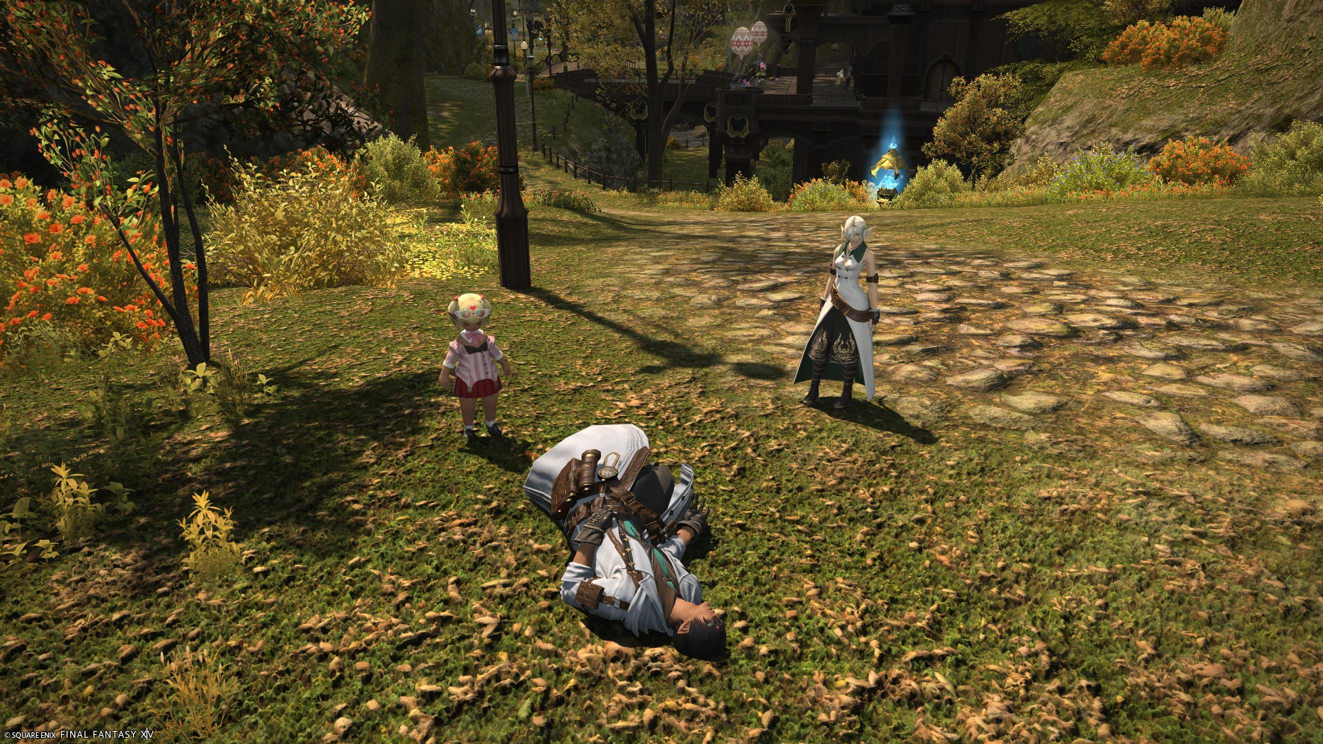 Herbert from FFXIV collapsing