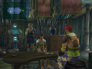 The Crusaders' hut in Besaid in Final Fantasy X.