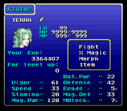 Status menu (SNES).