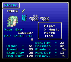 Final Fantasy Vi Stats Final Fantasy Wiki Fandom