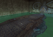 A battle background in Gizamaluke's Grotto, when fighting Gizamaluke.