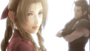 Aerith and Zack at the ending of Final Fantasy VII: Advent Children.