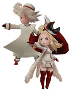 Ringabel and Edea as White Mages in Bravely Default.