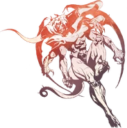 Artwork of Chaos by Yoshitaka Amano.