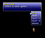 FFVI PSX Main Menu