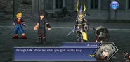 Aranea fighting Noctis.