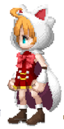 Aemo's Devout costume from Final Fantasy Dimensions II.