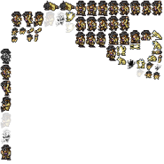 Sheet of Irvine's sprites.