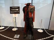 Replica of Genesis's coat on display.