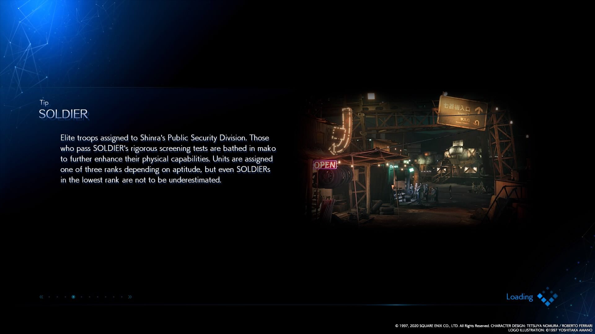 Final Fantasy Vii Remake Loading Screens Final Fantasy Wiki Fandom The party is made of a top rank supersoldier, a human weapons platform, one of the finest adaptational badass: final fantasy vii remake loading