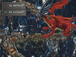 Laguna fighting a Ruby Dragon.