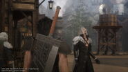 Sephiroth laughs at the thought of having a father.