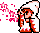 NES casting sprite (White Mage)