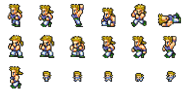 Set of Sabin's sprites.