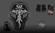 Artwork of Kingsglaive accessories.