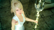 Lunafreya with the Trident of the Oracle from FFXV