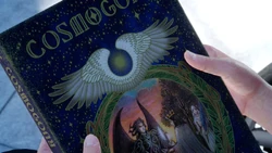 Angel wings on the cover of Cosmogony.