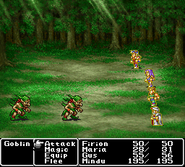 Wall status in Final Fantasy II (PS).