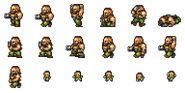 Set of Barret's sprites.