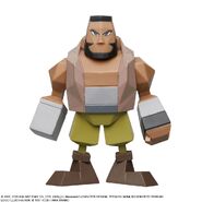 Polygon figure based on Final Fantasy VII model.