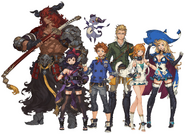 Artwork of the main characters (Crystal of Time).