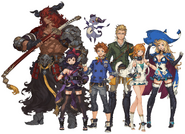 Artwork of the main characters (Original).