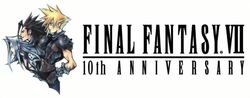 The Final Fantasy VII 10th Anniversary logo.