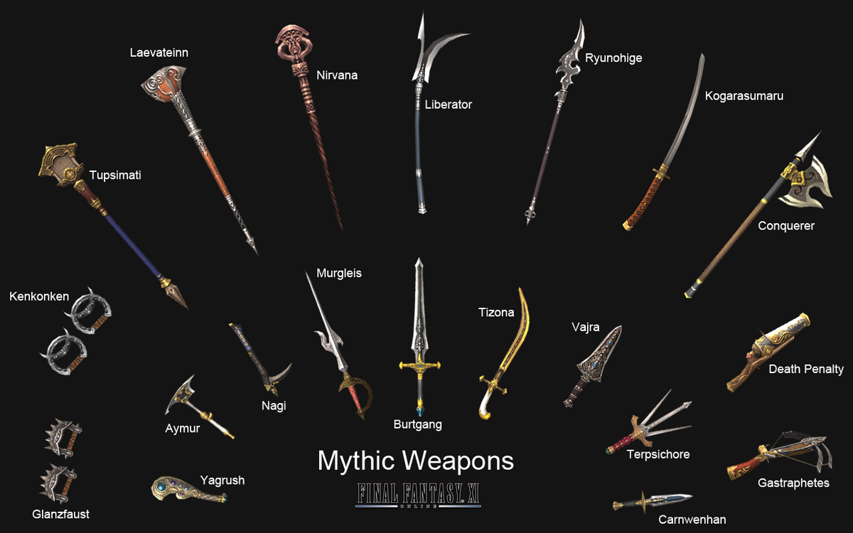 anime weapons list