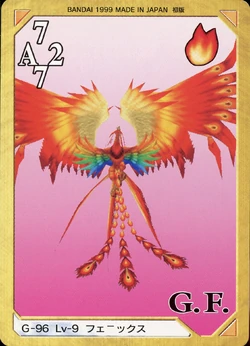 Final Fantasy VIII Bandai Carddass Masters Triple Triad - Back 096