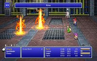 Galuf using Fira Black Magic from FFV Pixel Remaster