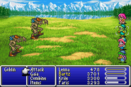 Lenna in Critical in Final Fantasy V (GBA).