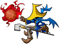The Black Mage in Mario Hoops 3-on-3.