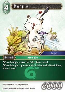 Moogle [4-069H] Opus series card.