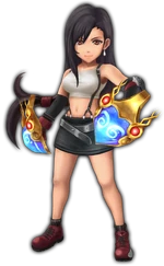 Tifa wields the Premium Heart knuckles.