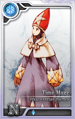 Rank N Male Time Mage card in Final Fantasy Artniks.
