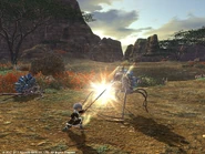 FFXIV Lancer Attack.jpg (538 KB) Lancer auto attack in Final Fantasy XIV (version 1.0).
