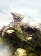 Highlands cutscene concept 2 for Final Fantasy III 3D