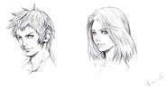 Hume facial sketches.