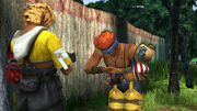 Wakka teaches Tidus to pray