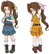 Young Aerith from Final Fantasy VII Remake artwork