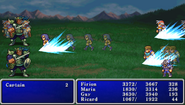 Haste cast on the party in Final Fantasy II (PSP).