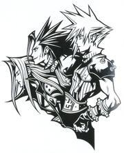 FFVII 10th Anniversary BW Artwork