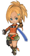 Wind-up Rikku concept art.