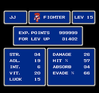 FF NES Status Menu