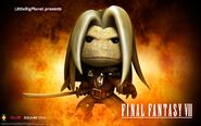 The Sephiroth costume as it appears in a LittleBigPlanet 2 advertisement.