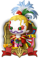 Kefka as a party member in All-Star Carnival.