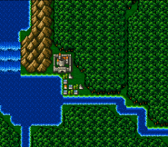 Troia on the World Map (SNES).
